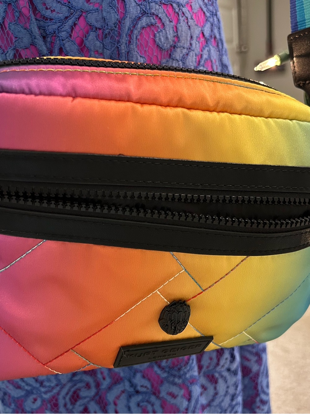 Kurt Geiger new Colorful Quilted Crossbody Bag - Picture 16 of 16